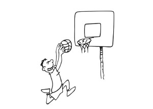 Basketball-slam-dunk-coloring-page